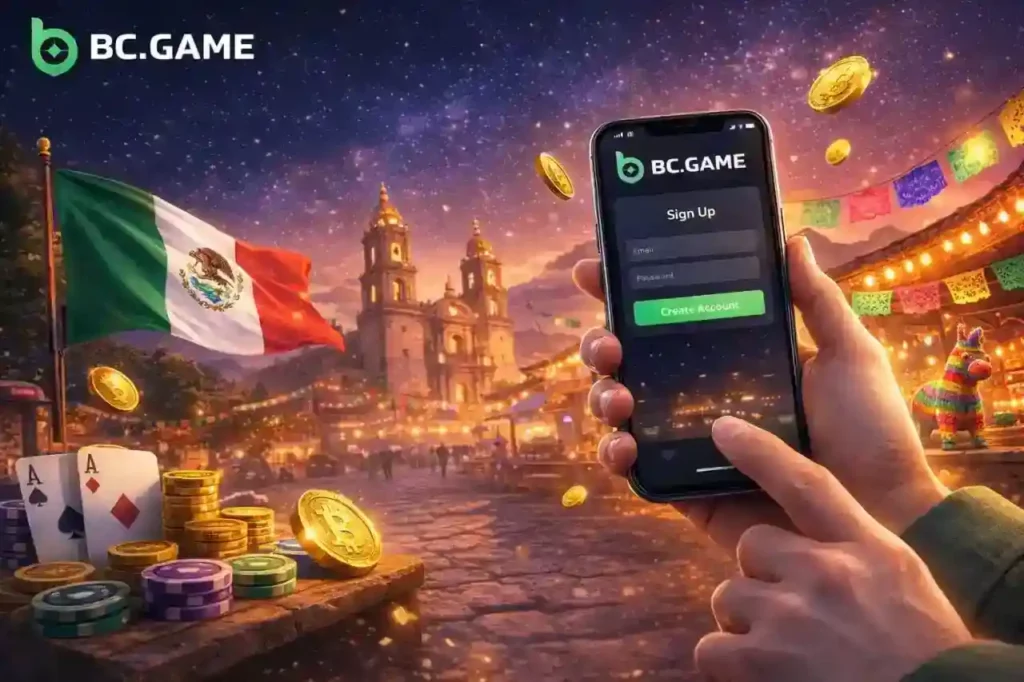 Registro desde la App: BC.Game móvil en México