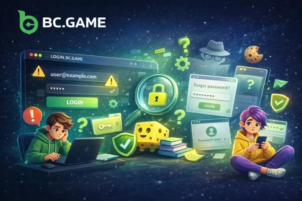 Solución de problemas al Iniciar sesión bc.game