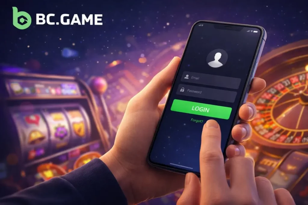 Inicio de sesión en BC.Game desde dispositivos móviles